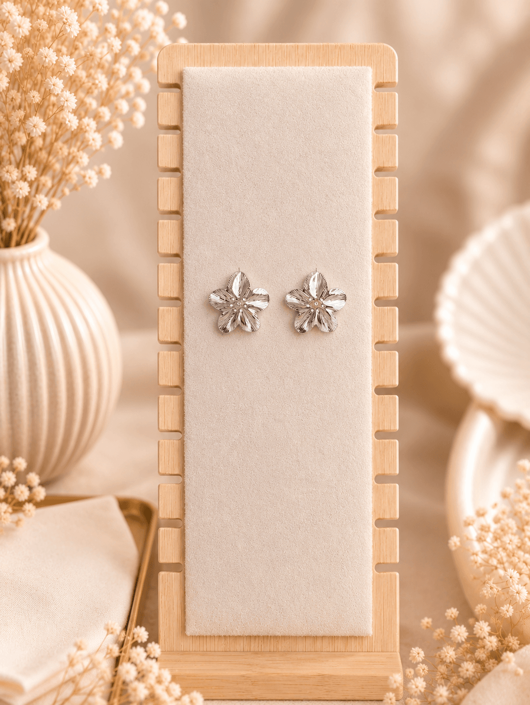 Boucles d’Oreilles Maldives Argentées
